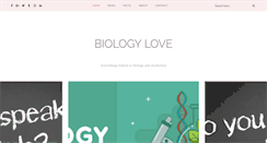 Desktop Screenshot of biologylove.com